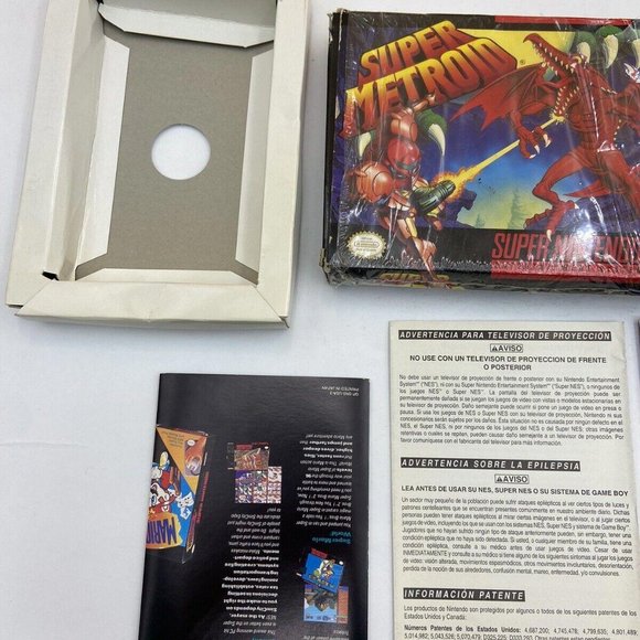 Super Metroid Super Nintendo Entertainment System SNES Complete Not Tested - Picture 5 of 10